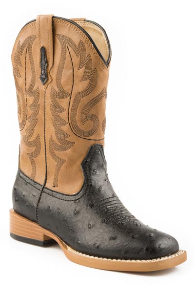 Roper Ostrich Youth Boys Bumps Boots Style 09-119-1900-0050- Premium Boys Boots from Roper Shop now at HAYLOFT WESTERN WEARfor Cowboy Boots, Cowboy Hats and Western Apparel