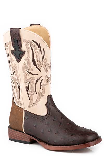Roper Youth Boys Dalton Ostrich Boots Style 09-119-1900-3369 Boys Boots from Roper