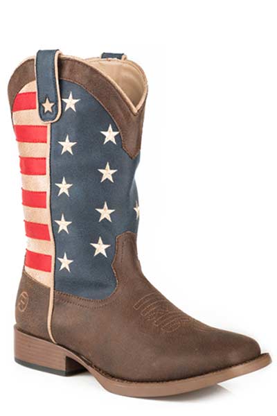 Roper Youth Boys American Patriot Boots Style 09-119-1902-0380 Boys Boots from Roper