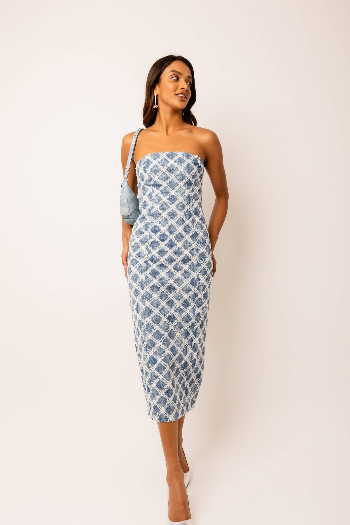 Bronte Denim Bandeau Dress Bronte Denim Bandeau Dress
