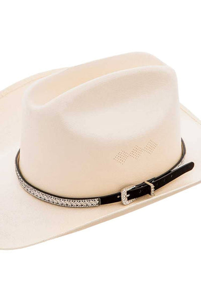 Genuine Leather Western Rhinestone Hat Band  from Rope & Spurs
