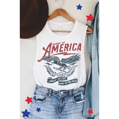 MADE IN AMERICA MINERAL GRAPHIC TANK TOP  from HRTandLUV
