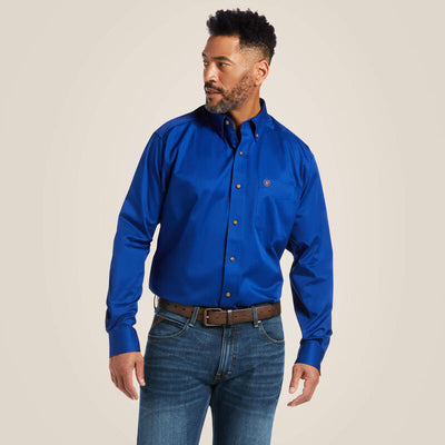 Ariat Mens L/S Solid Twill Classic Fit Shirt Style 10006660 Mens Shirts from Ariat