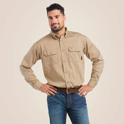 Ariat Mens FR Solid Work Shirt Style 10012251 Mens Shirts from Ariat
