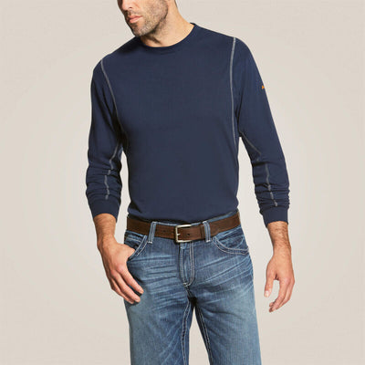 Ariat Mens FR AC Crew Long Sleeve T-Shirt Style 10019007 Mens Shirts from Ariat