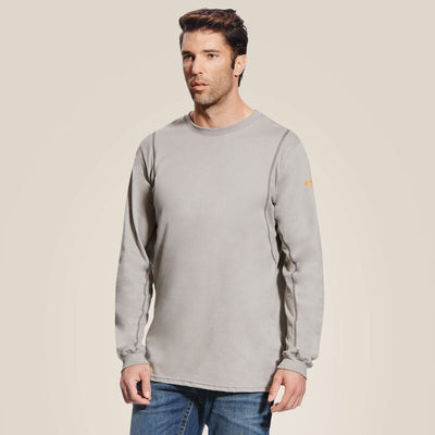 Ariat Mens FR AC Crew Long Sleeve T-Shirt Style 10019015 Mens Shirts from Ariat