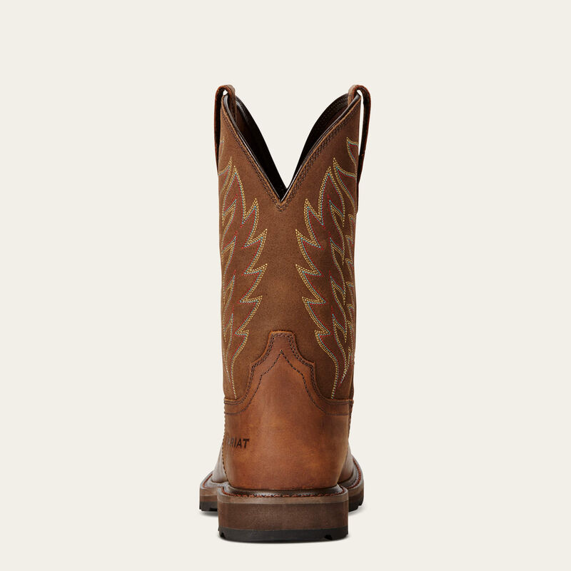 Ariat Mens Groundbreaker Square Toe Work Boots Style 10020059 display picture 2