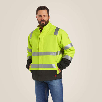 Ariat Mens FR Hi-Vis Waterproof Insulated Jacket Style 10024022 Mens Outerwear from Ariat