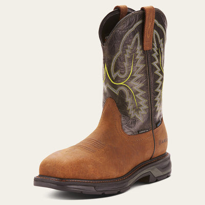 Ariat Mens WorkHog XT Waterproof Carbon Toe Work Boot Style 10024966 Mens Workboots from Ariat