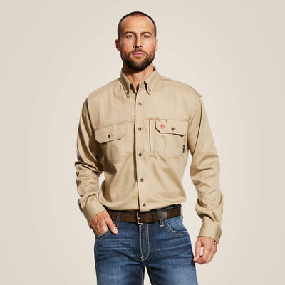 Ariat Mens FR Solid Vent Work Shirt Style 10025402 Mens Shirts from Ariat