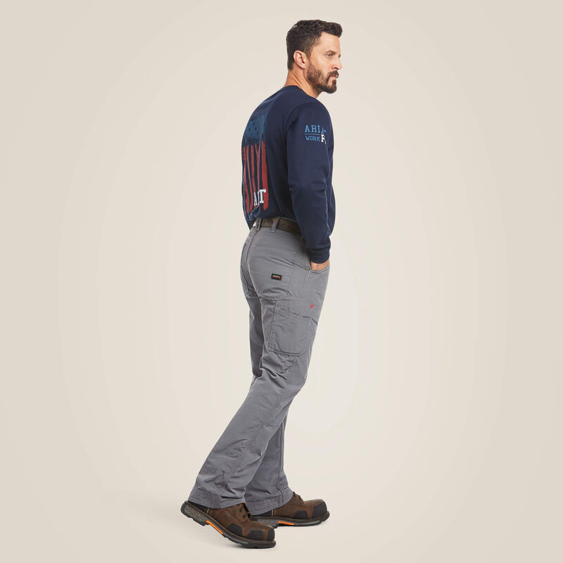 Ariat Mens FR M4 Relaxed DuraLight Ripstop Boot Cut Pant Style