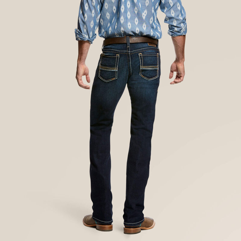 ARIAT Men's M7 Stretch Rocker Straight Leg Jean - Comfortable Stretch Denim - View #8
