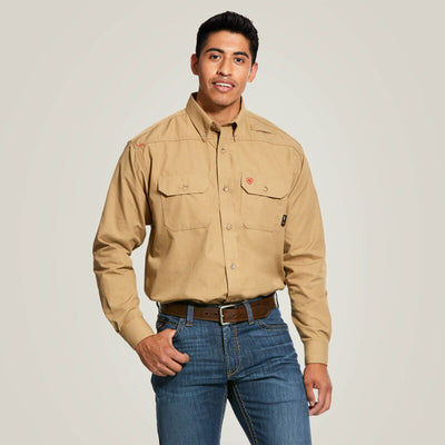 Ariat Mens FR Featherlight Work Shirt Style 10031015 Mens Shirts from Ariat