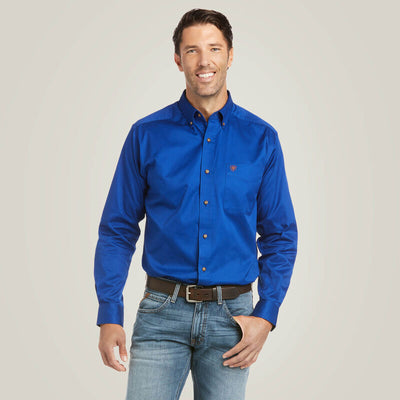 Ariat Solid Twill Fitted Shirt Style 10034225 Mens Shirts from Ariat
