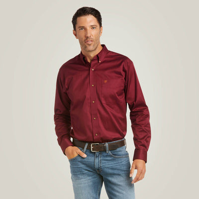 Ariat Solid Twill Fitted Shirt Style 10034226 Mens Shirts from Ariat