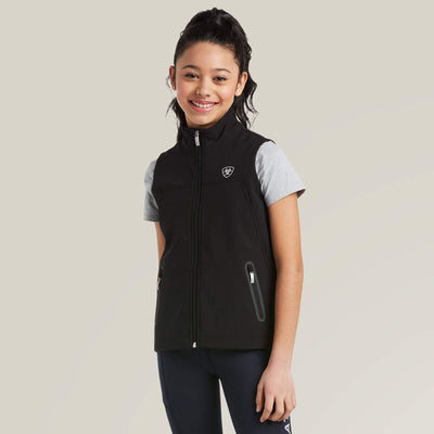 Ariat Kids New Team Softshell Vest Style 10034305- Premium Unisex Childrens Outerwear from Ariat Shop now at HAYLOFT WESTERN WEARfor Cowboy Boots, Cowboy Hats and Western Apparel