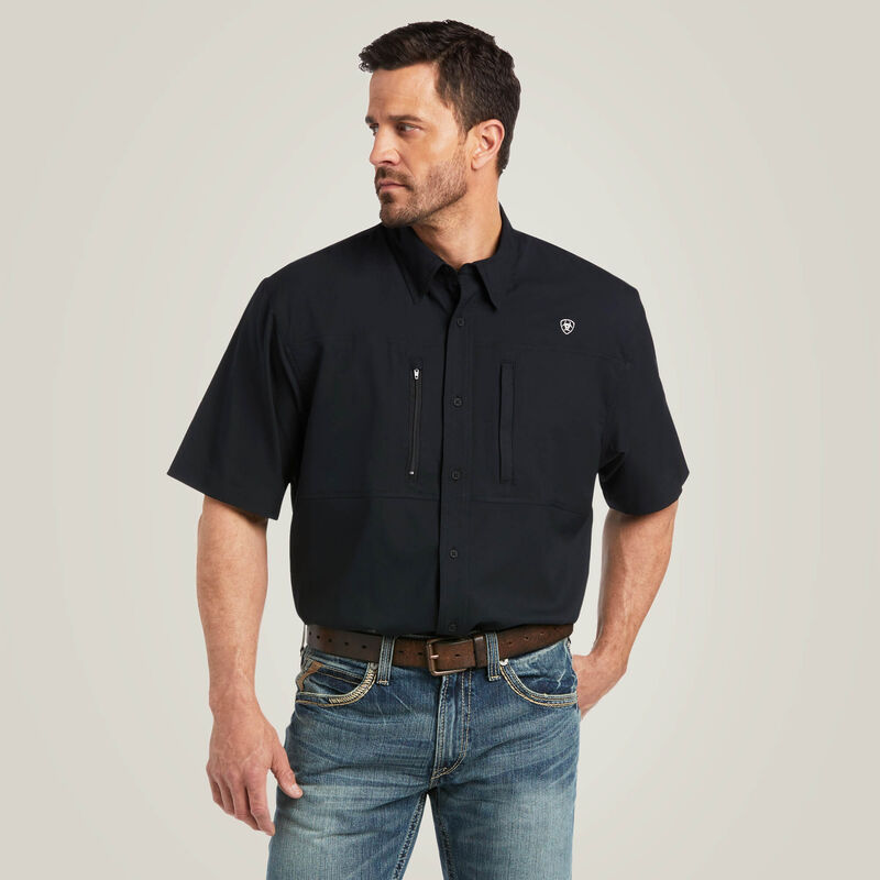 black ariat dress shirt Ariat Men's Twill Fitted Shirt main image 0