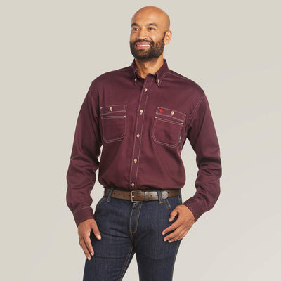 Ariat Mens FR Vented Work Shirt Style 10035432 Mens Shirts from Ariat