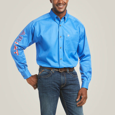 Ariat Team Logo Twill Classic Fit Shirt Style 10036179 Mens Shirts from Ariat