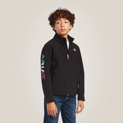 Ariat Kids New Team Softshell MEXICO Jacket Style 10036550- Premium Unisex Childrens Outerwear from Ariat Shop now at HAYLOFT WESTERN WEARfor Cowboy Boots, Cowboy Hats and Western Apparel