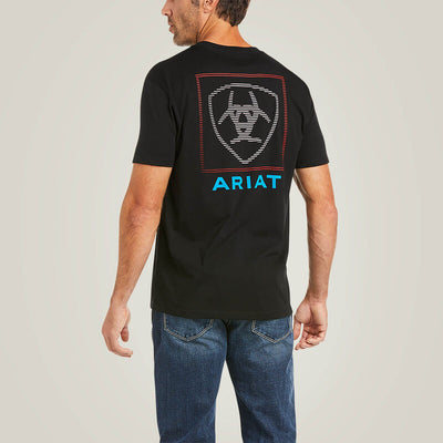 Ariat Mens Linear T-Shirt Style 10036563- Premium Mens Shirts from Ariat Shop now at HAYLOFT WESTERN WEARfor Cowboy Boots, Cowboy Hats and Western Apparel