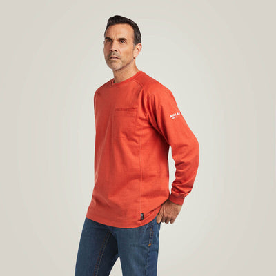 Ariat Mens FR Air Crew Long Sleeve T-Shirt Style 10039390 Mens Shirts from Ariat