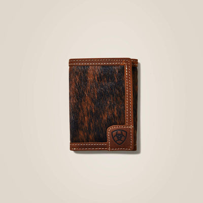 Ariat Mens Trifold Wallet Logo Calf Hair Style 10040074- Premium MENS ACCESSORIES from Ariat Shop now at HAYLOFT WESTERN WEARfor Cowboy Boots, Cowboy Hats and Western Apparel