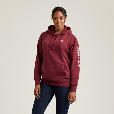 Ariat Ladies Logo Hoodie Style 10040813- Premium Ladies Outerwear from Ariat Shop now at HAYLOFT WESTERN WEARfor Cowboy Boots, Cowboy Hats and Western Apparel