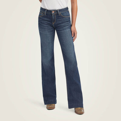 Ariat Ladies Trouser Perfect Rise Maggie Wide Leg Jean Style 10041107 Ladies Jeans from Ariat