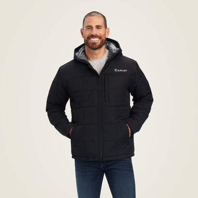 Ariat Mens Crius Hooded Insulated Jacket Style 10041649- Premium Mens Outerwear from Ariat Shop now at HAYLOFT WESTERN WEARfor Cowboy Boots, Cowboy Hats and Western Apparel