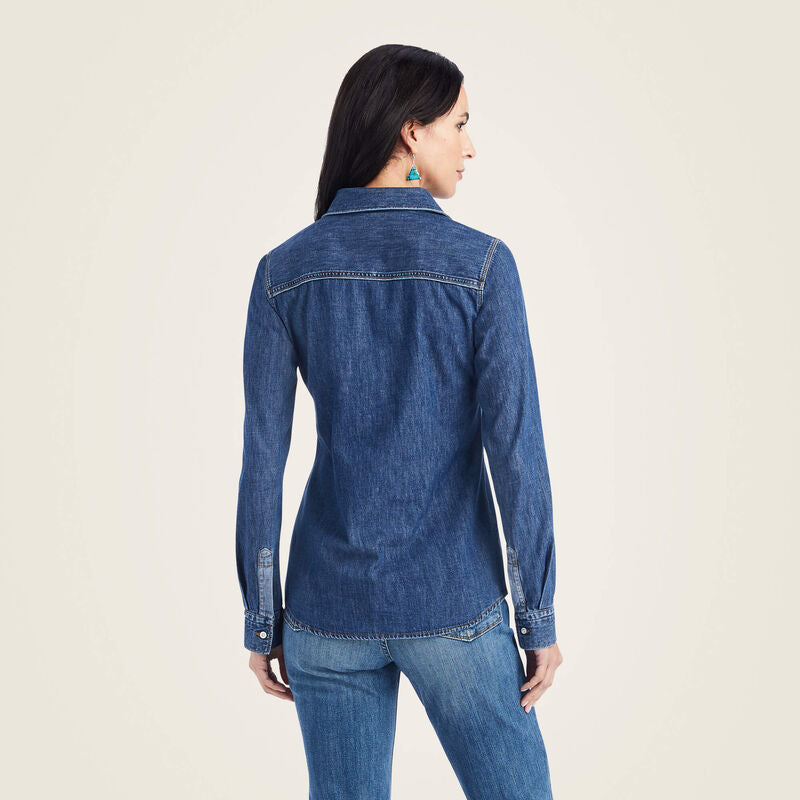 (取寄) アリアット レディース ファリデイ デニム シャツ Ariat women Farriday Denim Shirt Bluelight 2 71ofsEPCXbL._AC_SX522_.jpg