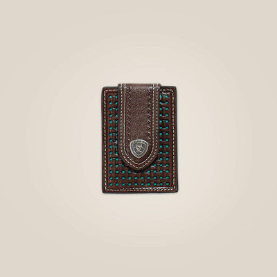 MF Ariat Mens Basketweave card case Style 10044168 MENS ACCESSORIES from Ariat