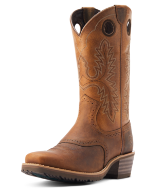 Ariat Hybrid Roughstock Square Toe Western Boot Style 10044565 Mens Boots from Ariat