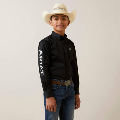 Ariat Team Logo Twill Classic Fit Shirt Style 10045426- Premium Boys Shirts from Ariat Shop now at HAYLOFT WESTERN WEARfor Cowboy Boots, Cowboy Hats and Western Apparel