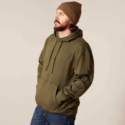 Ariat Mens Logo Hoodie Style 10046165- Premium Mens Shirts from Ariat Shop now at HAYLOFT WESTERN WEARfor Cowboy Boots, Cowboy Hats and Western Apparel