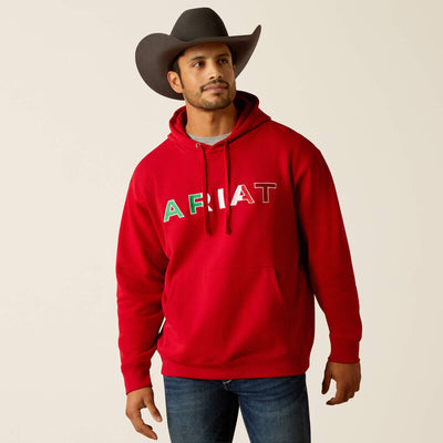 Ariat Mens Mexico Hoodie Style 10046174- Premium Mens Shirts from Ariat Shop now at HAYLOFT WESTERN WEARfor Cowboy Boots, Cowboy Hats and Western Apparel