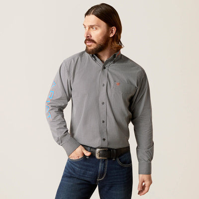 Ariat Team Whitt Logo Twill Classic Fit Shirt Style 10046325- Premium Mens Shirts from Ariat Shop now at HAYLOFT WESTERN WEARfor Cowboy Boots, Cowboy Hats and Western Apparel