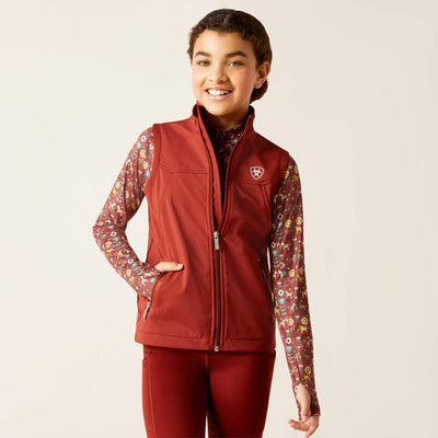 Ariat Kids New Team Softshell Vest Style 10046568- Premium Unisex Childrens Outerwear from Ariat Shop now at HAYLOFT WESTERN WEARfor Cowboy Boots, Cowboy Hats and Western Apparel