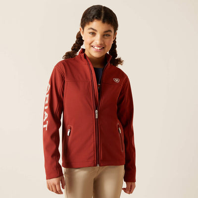 Ariat Kids New Team Softshell Jacket Style 10046692- Premium Unisex Childrens Outerwear from Ariat Shop now at HAYLOFT WESTERN WEARfor Cowboy Boots, Cowboy Hats and Western Apparel