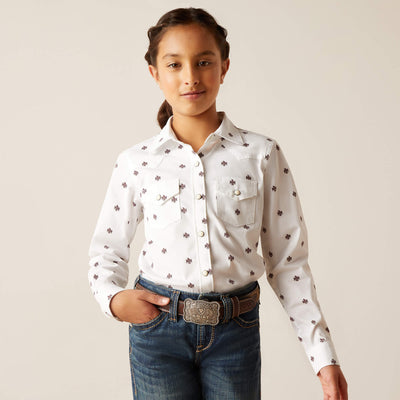 Ariat Girls Long Sleeve Shirt Style 10047180- Premium Girls Shirts from Ariat Shop now at HAYLOFT WESTERN WEARfor Cowboy Boots, Cowboy Hats and Western Apparel