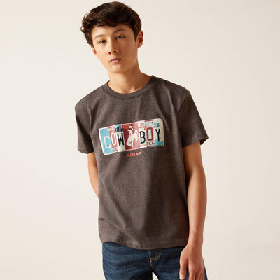 Ariat License Plate Cowboy T-Shirt Style 10047911 Boys Shirts from Ariat