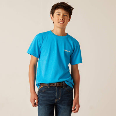 Ariat Western Wire T-Shirt Style 10047912 Boys Shirts from Ariat