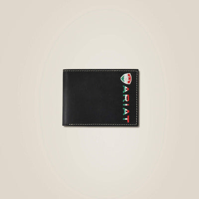 Ariat Mens Mexico Logo Bifold Wallet Style 10051118- Premium MENS ACCESSORIES from Ariat Shop now at HAYLOFT WESTERN WEARfor Cowboy Boots, Cowboy Hats and Western Apparel