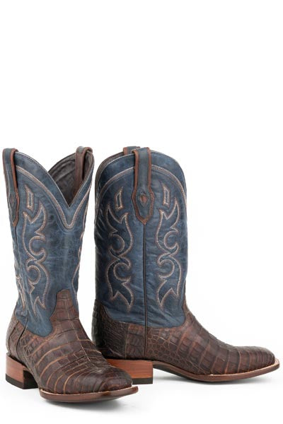 Stetson Mens Bozeman Caiman Belly Square Toe Boots Style 12-020-1852-0203 Mens Boots from Stetson Boots and Apparel