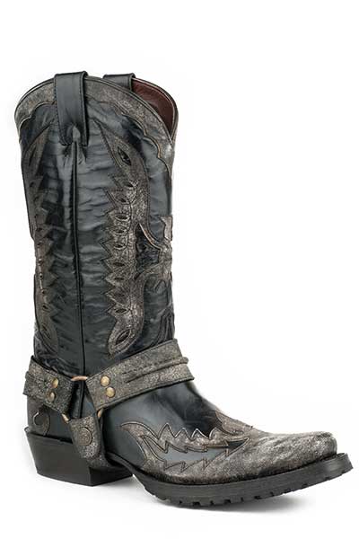 Stetson Mens Outlaw Eagle Biker Boots Style 12-020-6124-3622 Mens Boots from Stetson Boots and Apparel