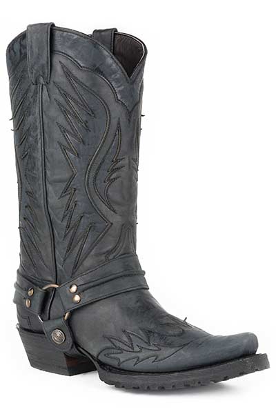 Stetson Mens Outlaw Eagle Biker Boots Style 12-020-6124-3630 Mens Boots from Stetson Boots and Apparel