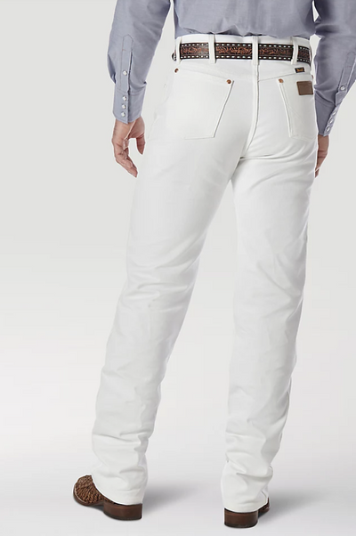 Wrangler Cowboy Cut Regular Fit White Style 13MWZWI- Premium Mens Jeans from Wrangler Shop now at HAYLOFT WESTERN WEARfor Cowboy Boots, Cowboy Hats and Western Apparel