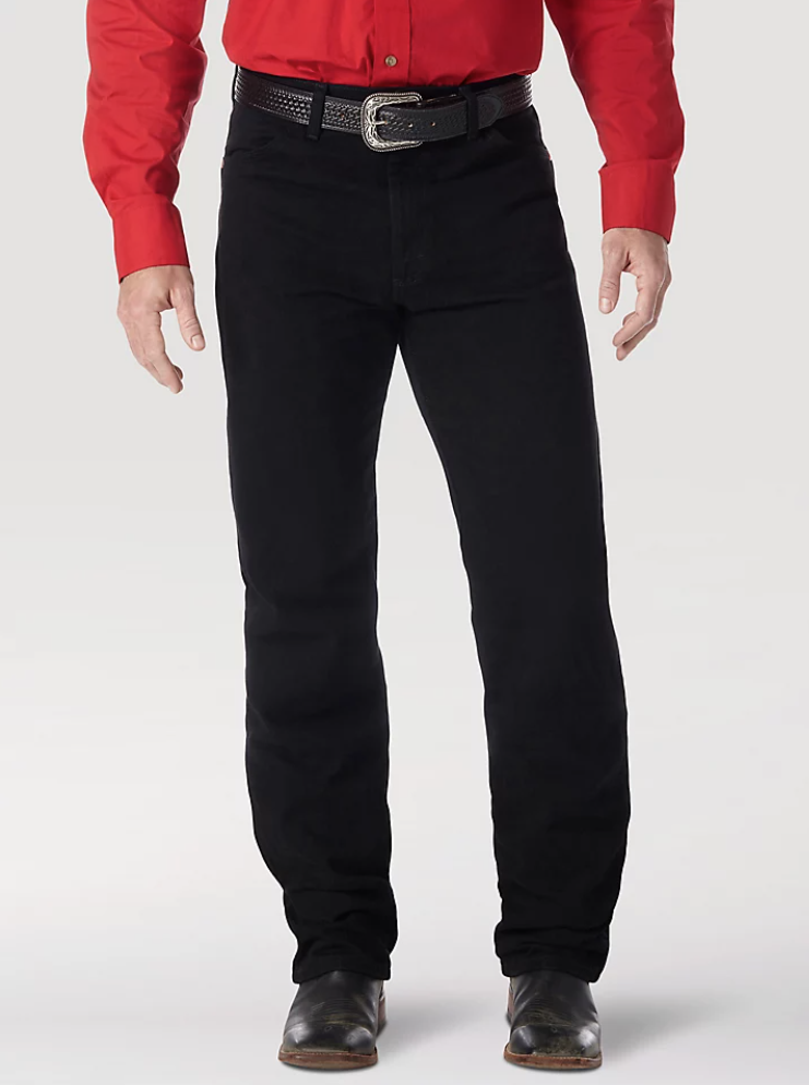Wrangler Mens Cowboy Cut Shadow Black Denim Style 13MWZWK