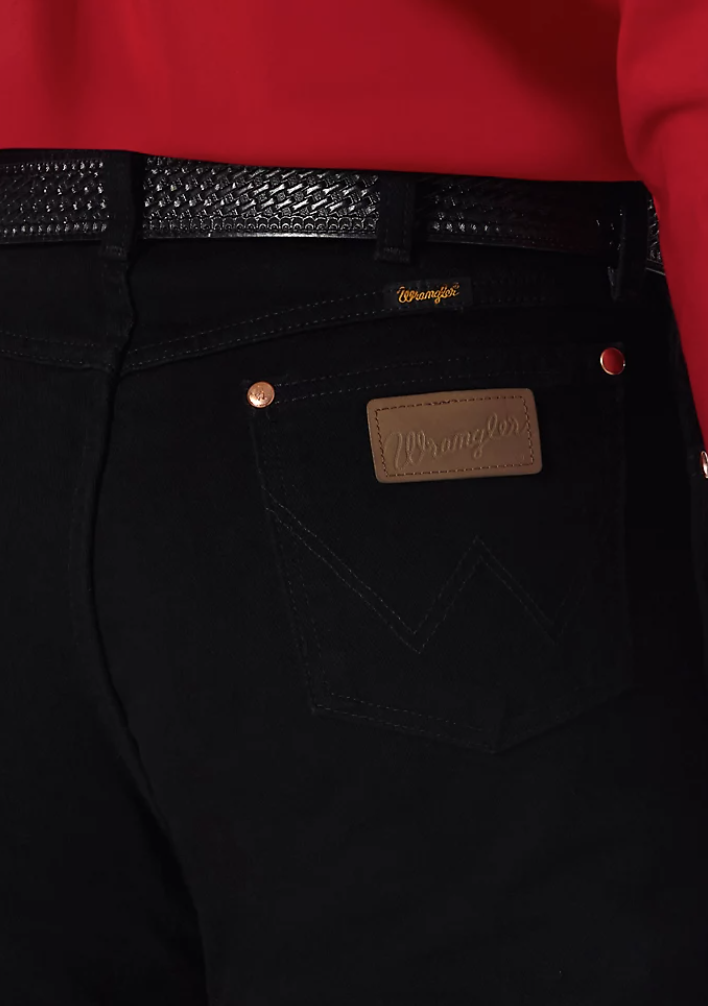 Wrangler Mens Cowboy Cut Shadow Black Denim Style 13MWZWK