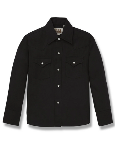 Ely Boys Long Sleeve Solid Black Western Shirt Style 15101905-89 Boys Shirts from Ely